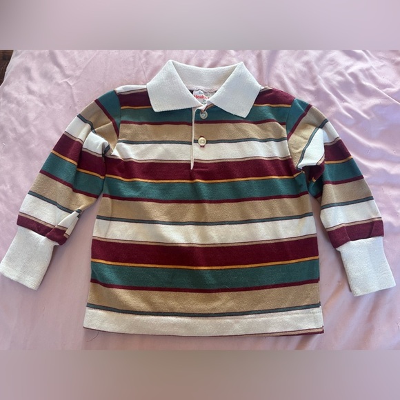 healthtex Other - Vintage Healthtex Striped Kids Polo Shirt - Multicolor